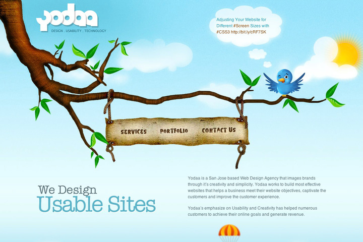 Yodaa website preview