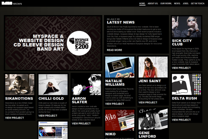Zaum website preview
