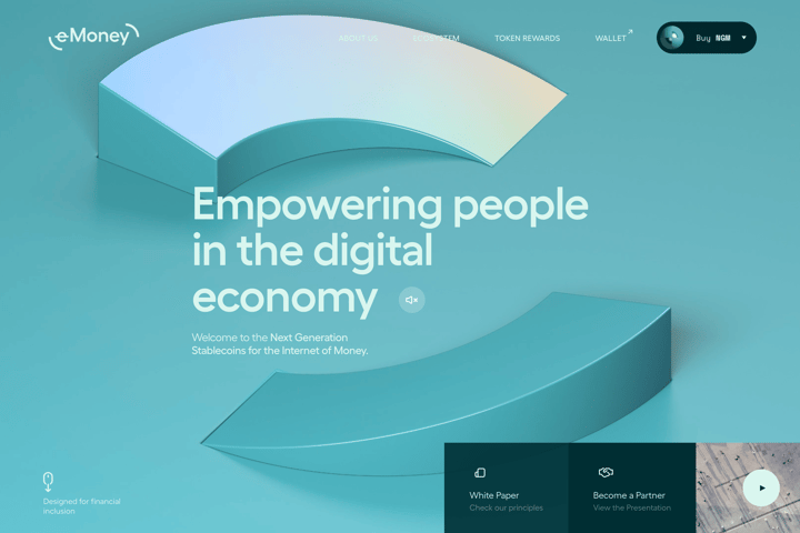 e-Money website preview