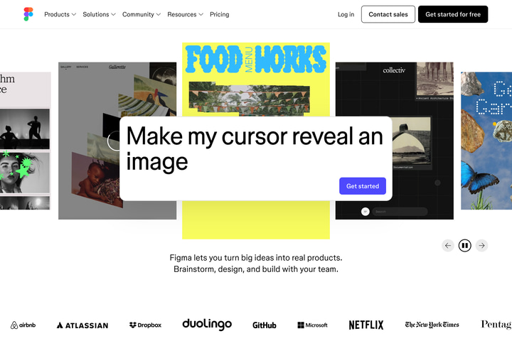 Figma website preview