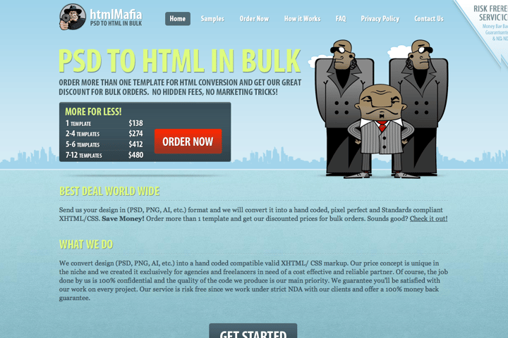 htmlMafia website preview