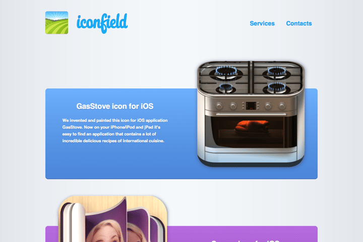 iconfield website preview