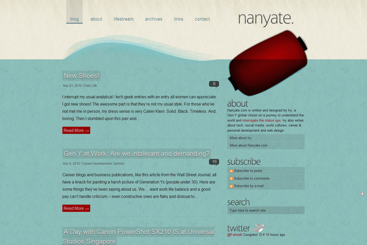 nanyate website preview