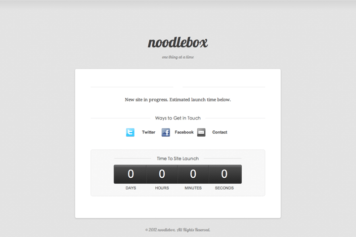 noodlebox website preview