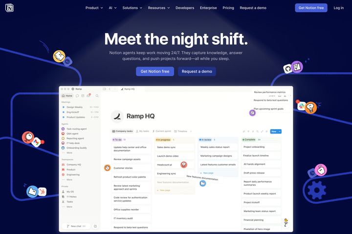 Notion website preview