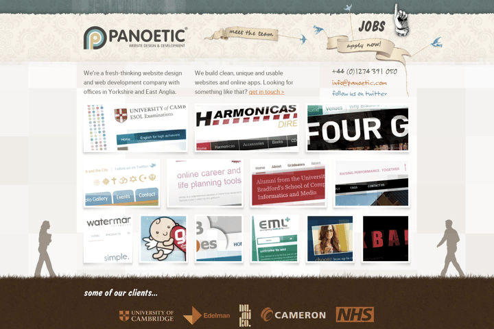 panoetic website preview