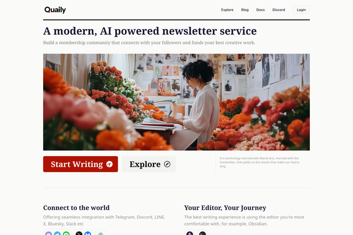 Quaily website preview
