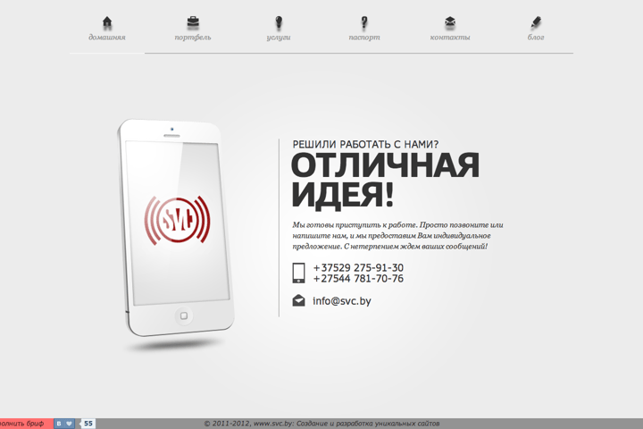 svc website preview
