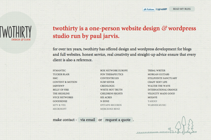 twothirty website preview