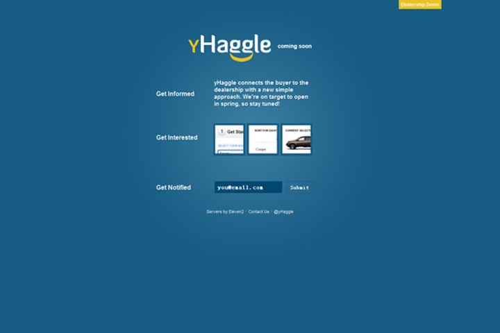 yHaggle website preview