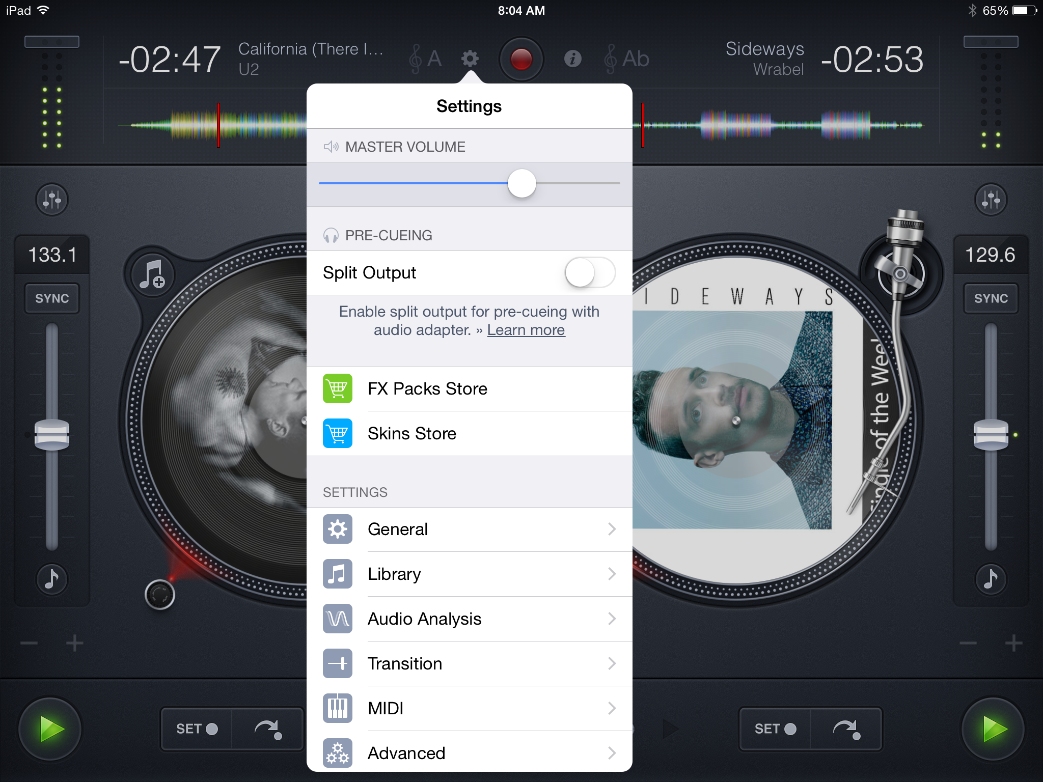 djay 2 Setting