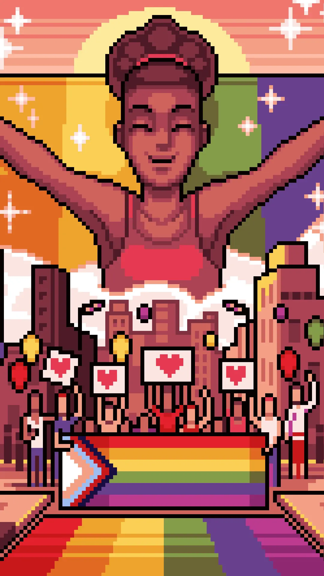 Pride Month Art Fest portrait event card