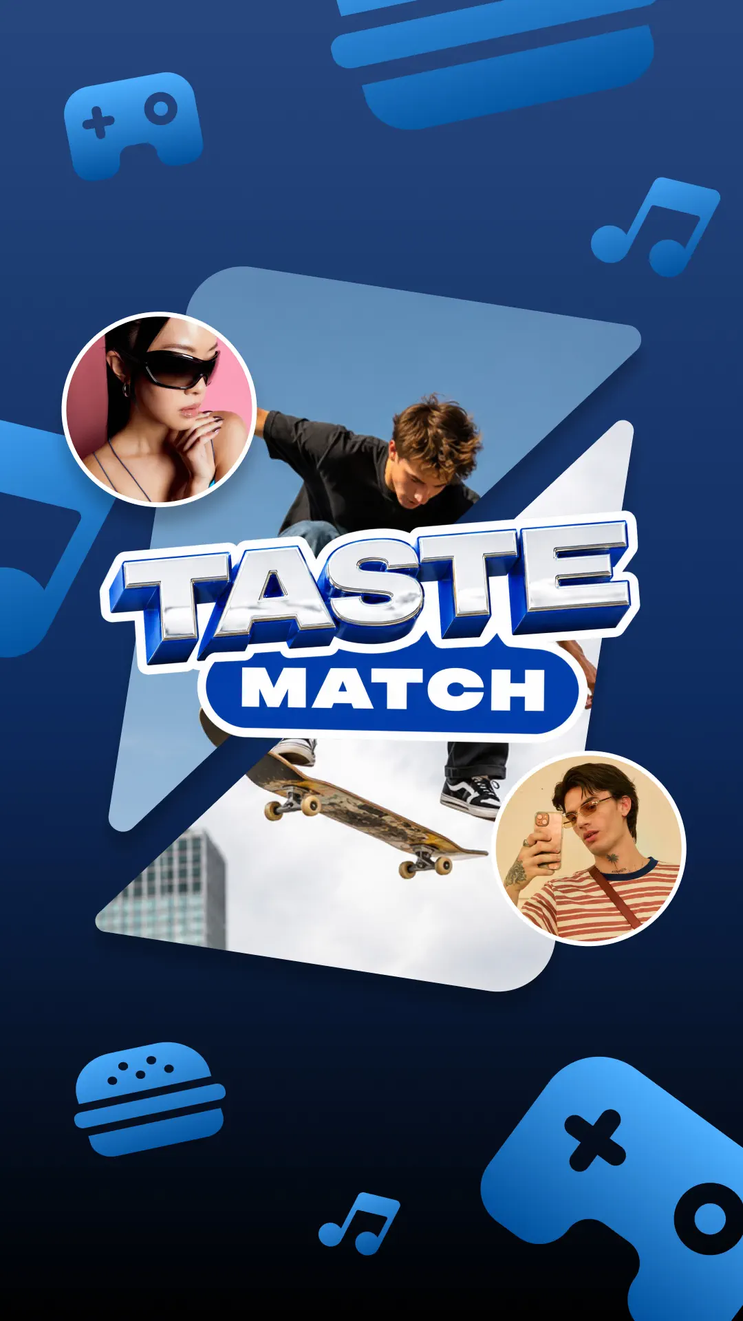 Taste Match portrait event card