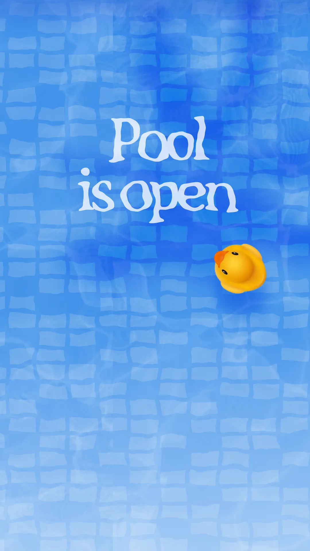 Pool is now open to anyone portrait event card