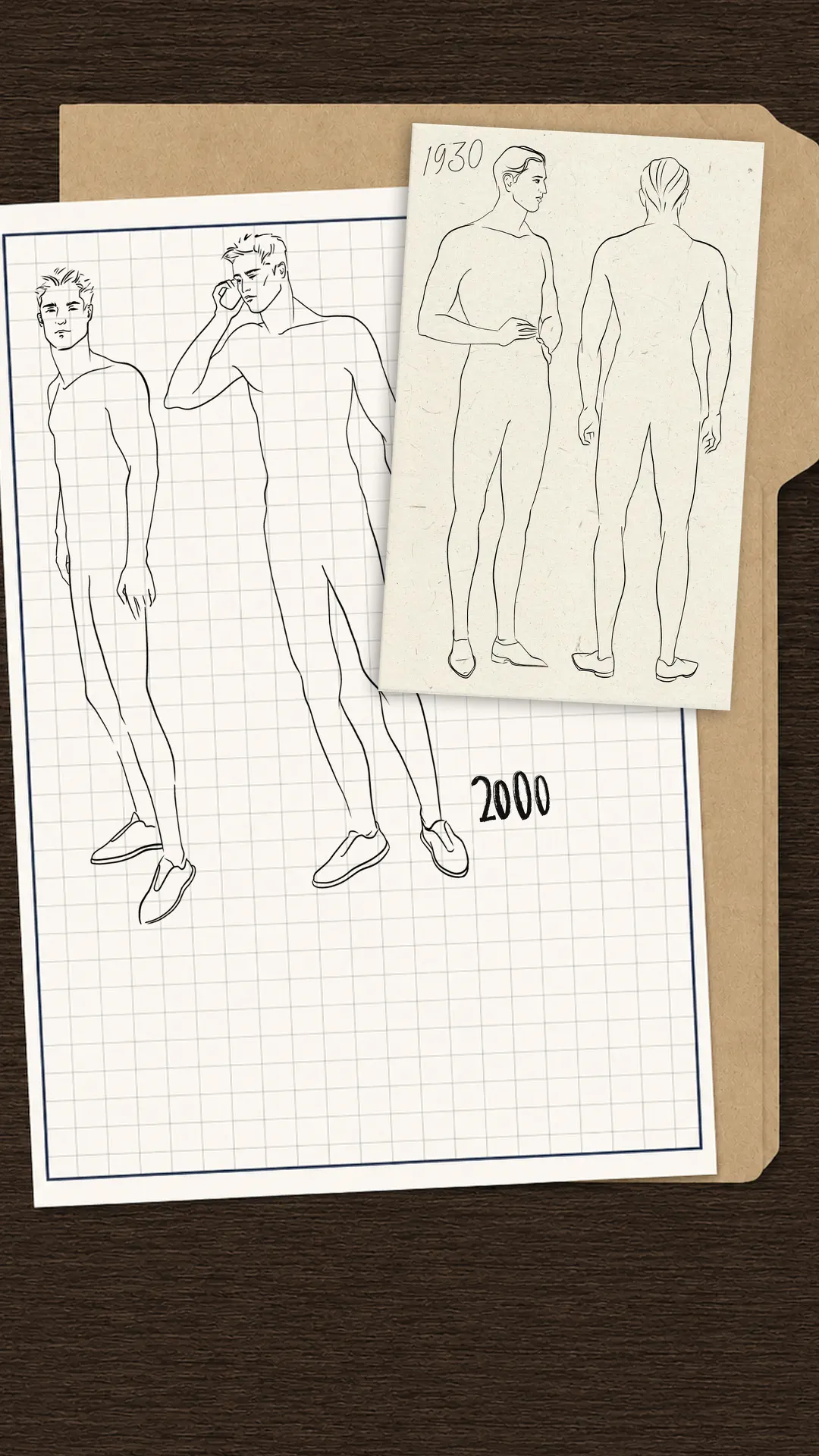 Through the Decades portrait event card