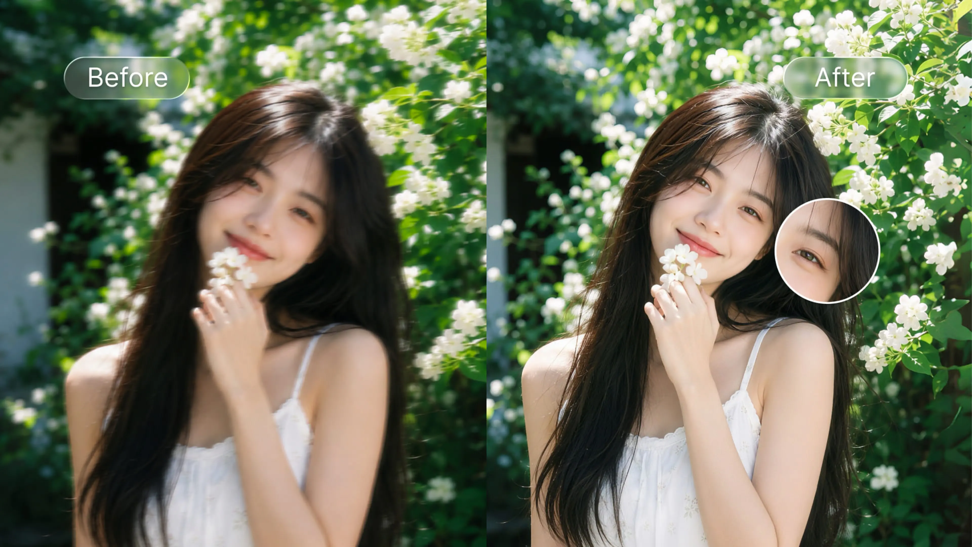 Realistic Face Enhance landscape event card