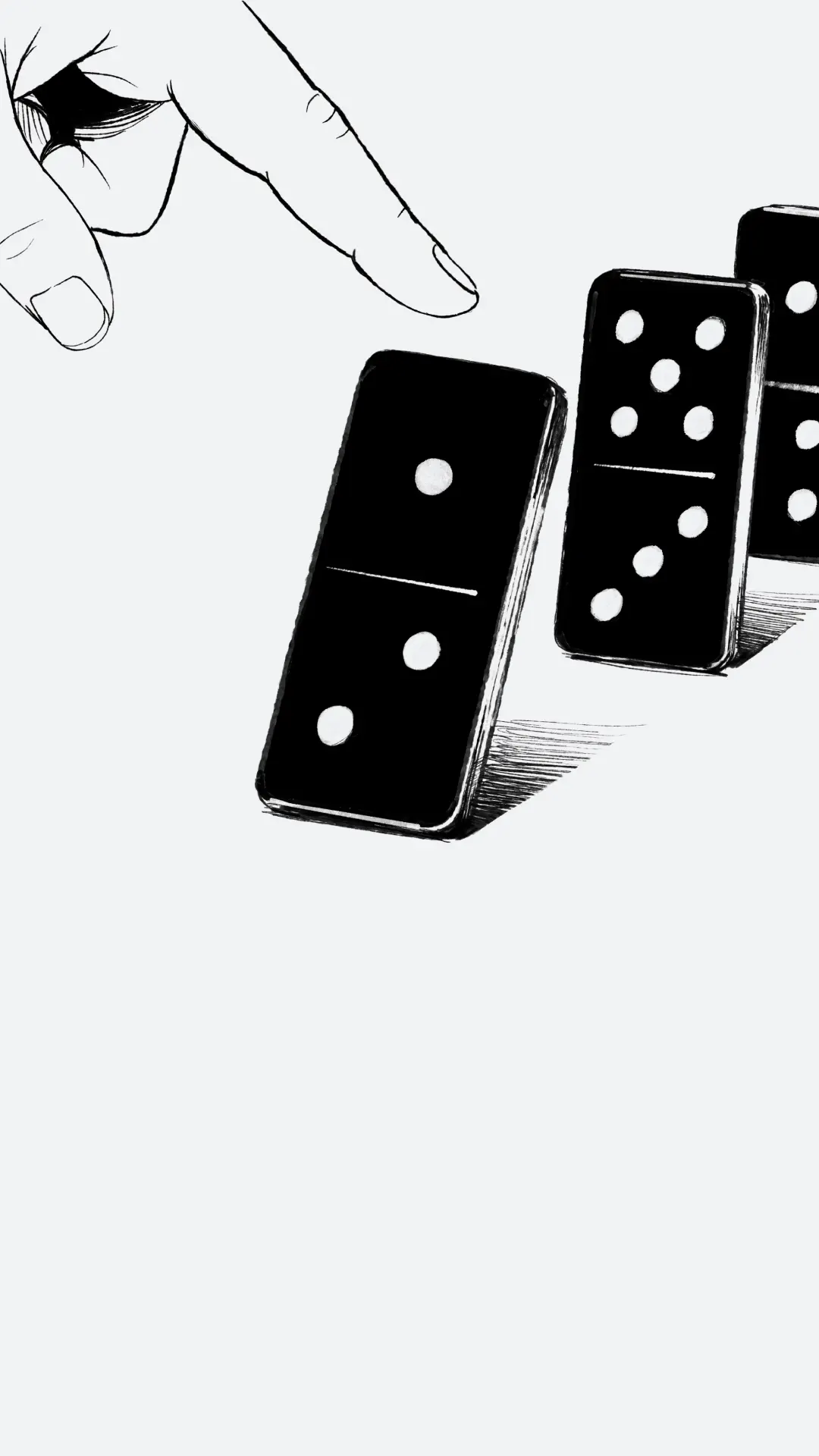 On The Domino Effect portrait event card