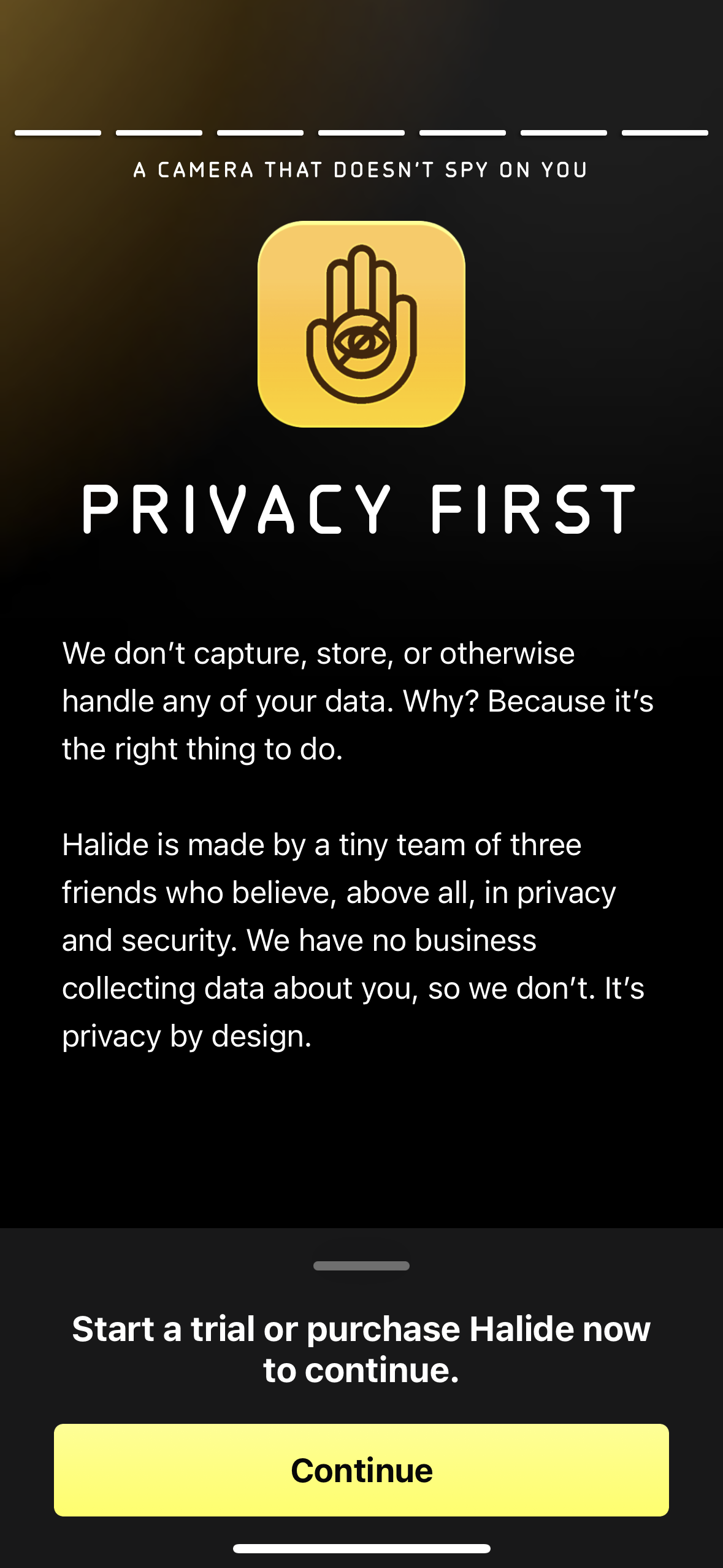 Halide Mark II Privacy