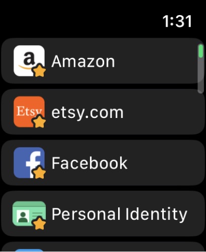 1Password: Password Manager Apple Watch screenshot 3