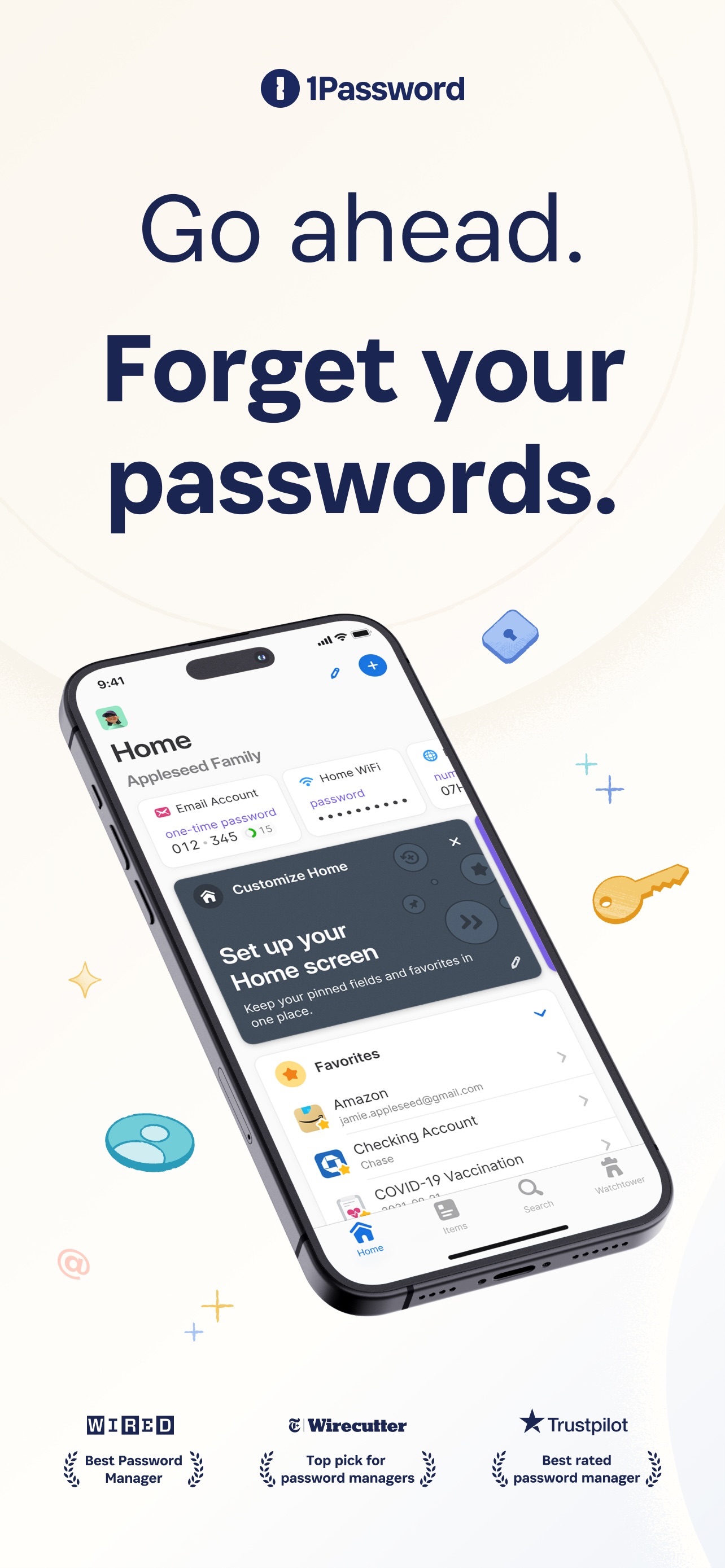 1Password: Password Manager iPhone screenshot 1