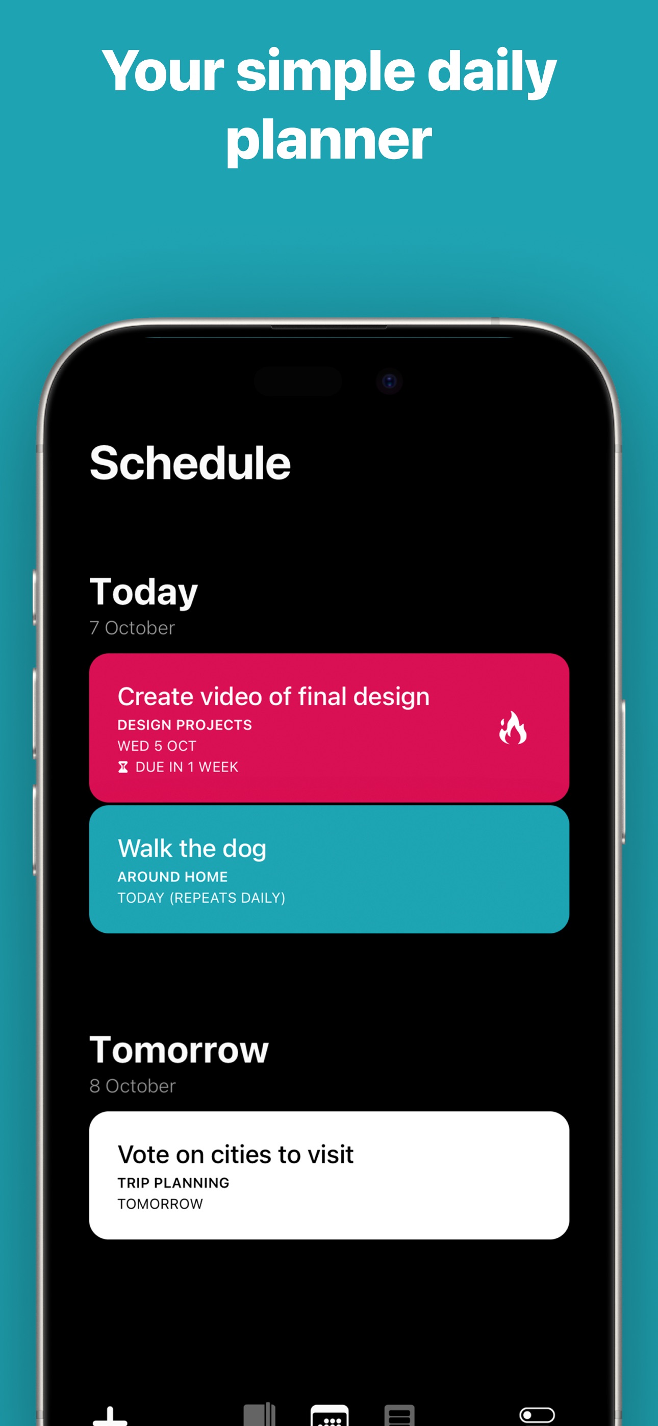 Actions iPhone screenshot 2