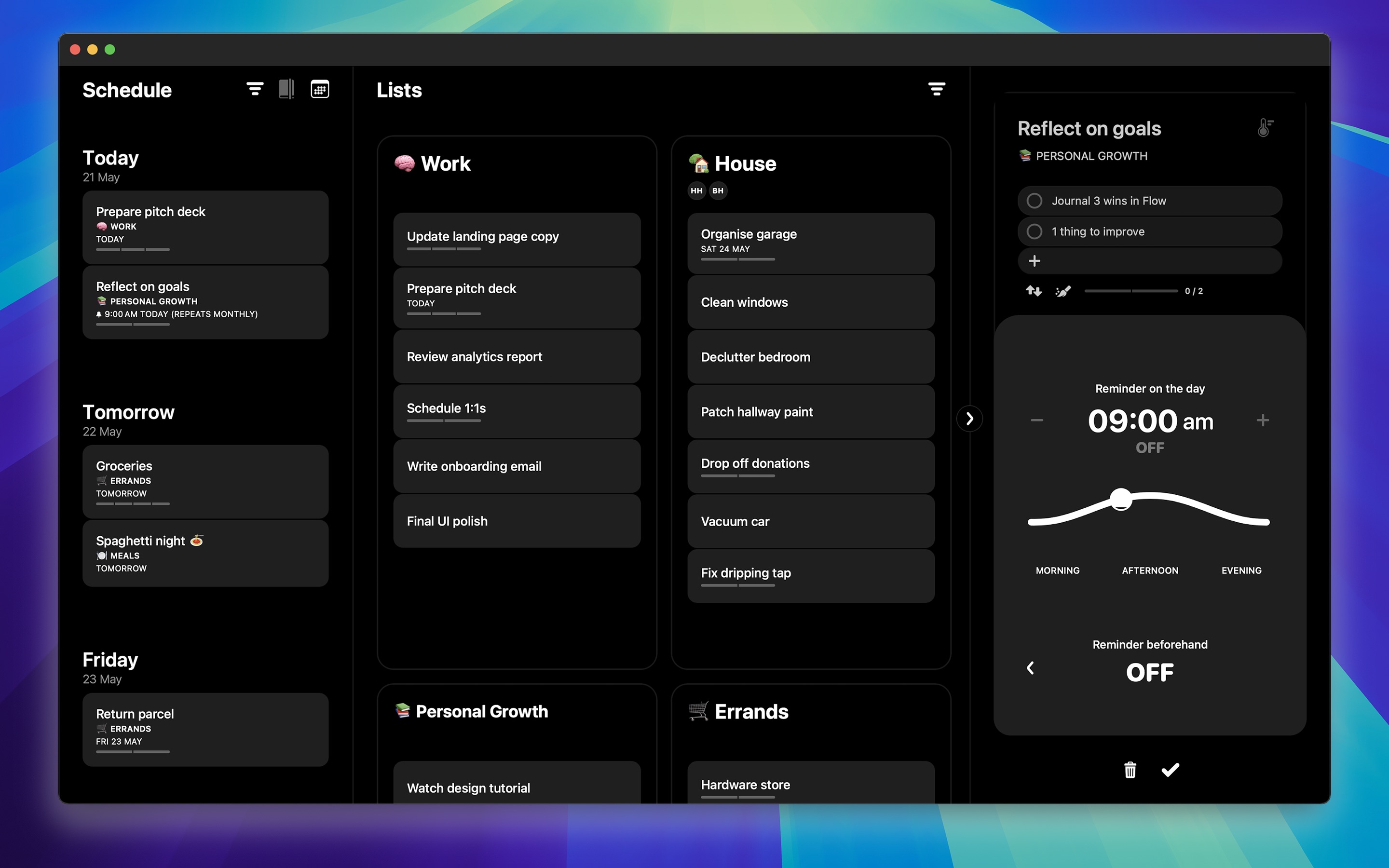 Actions Mac screenshot 2