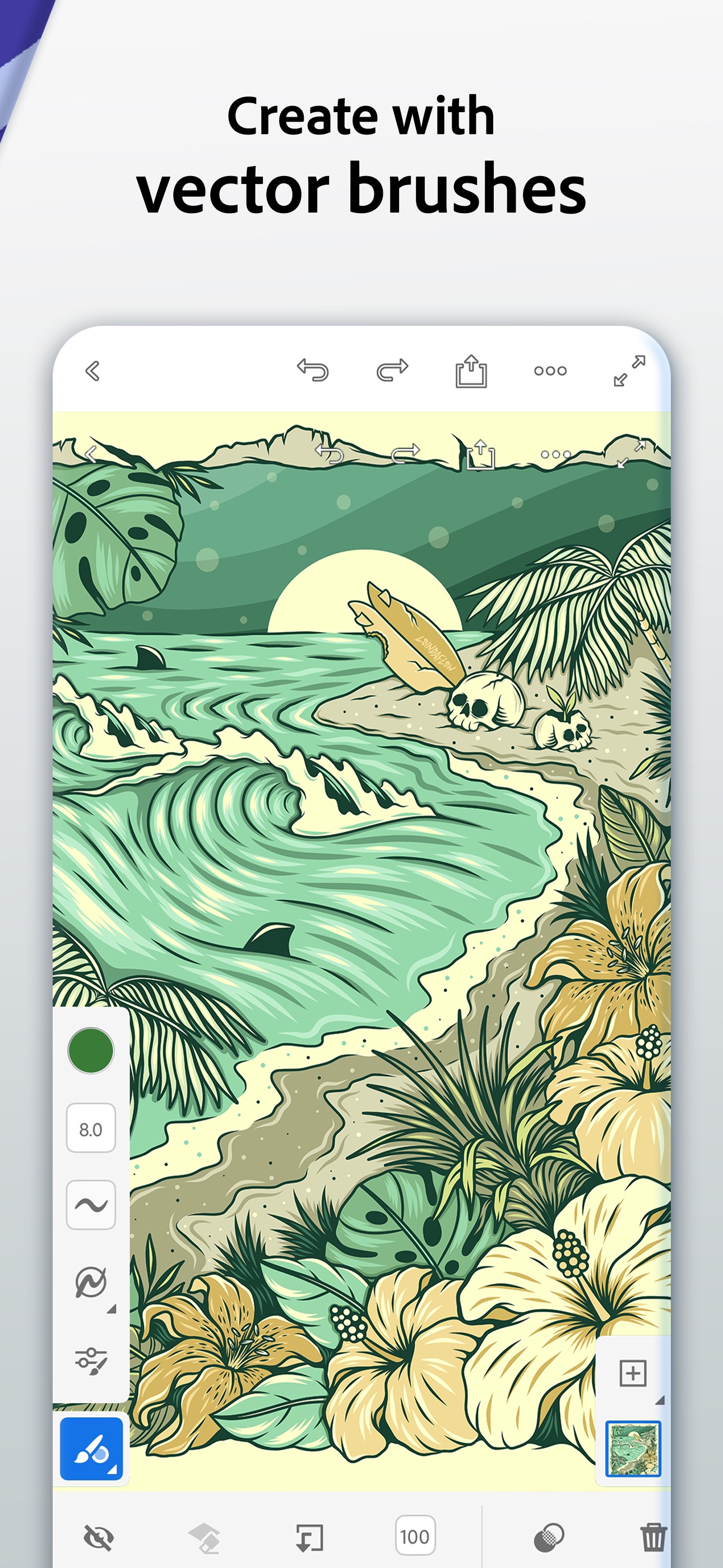 Adobe Fresco iPhone screenshot 2