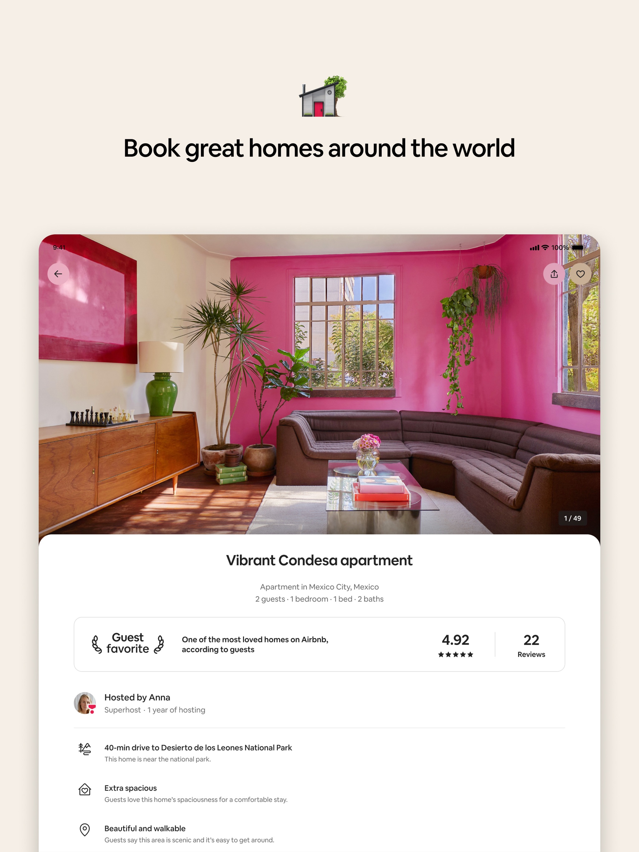 Airbnb iPad screenshot 2