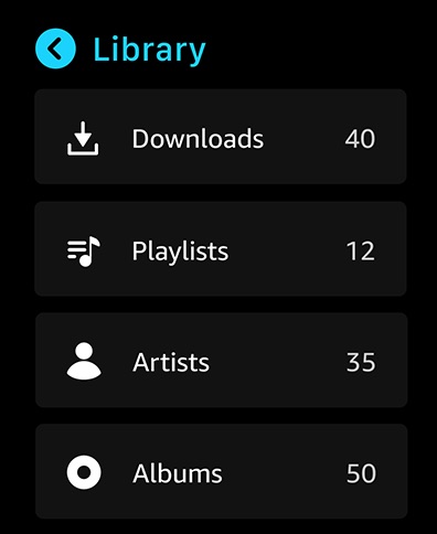 Amazon Music: Songs & Podcasts Apple Watch screenshot 3