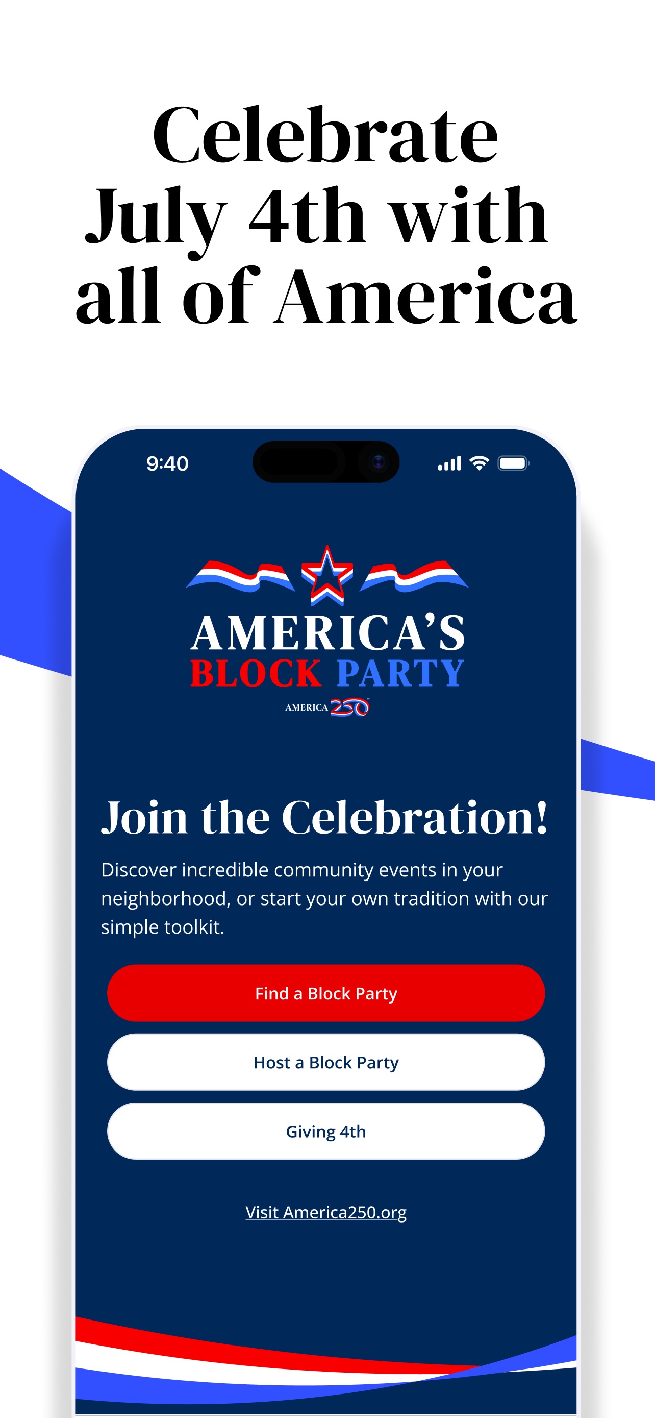 America’s Block Party iPhone screenshot 1