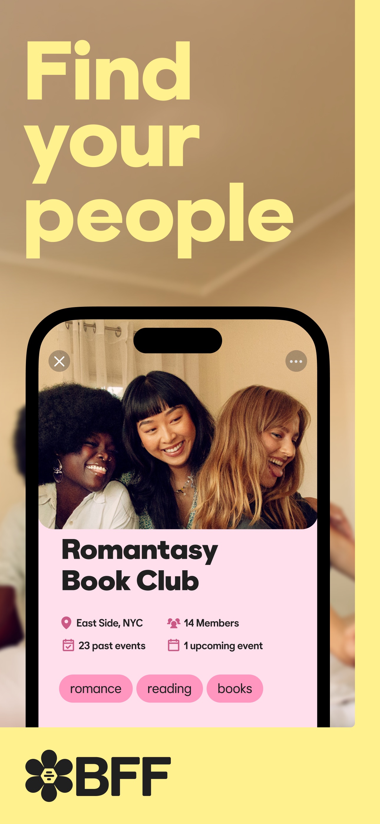BFF: Make Friends. By Bumble. iPhone screenshot 1