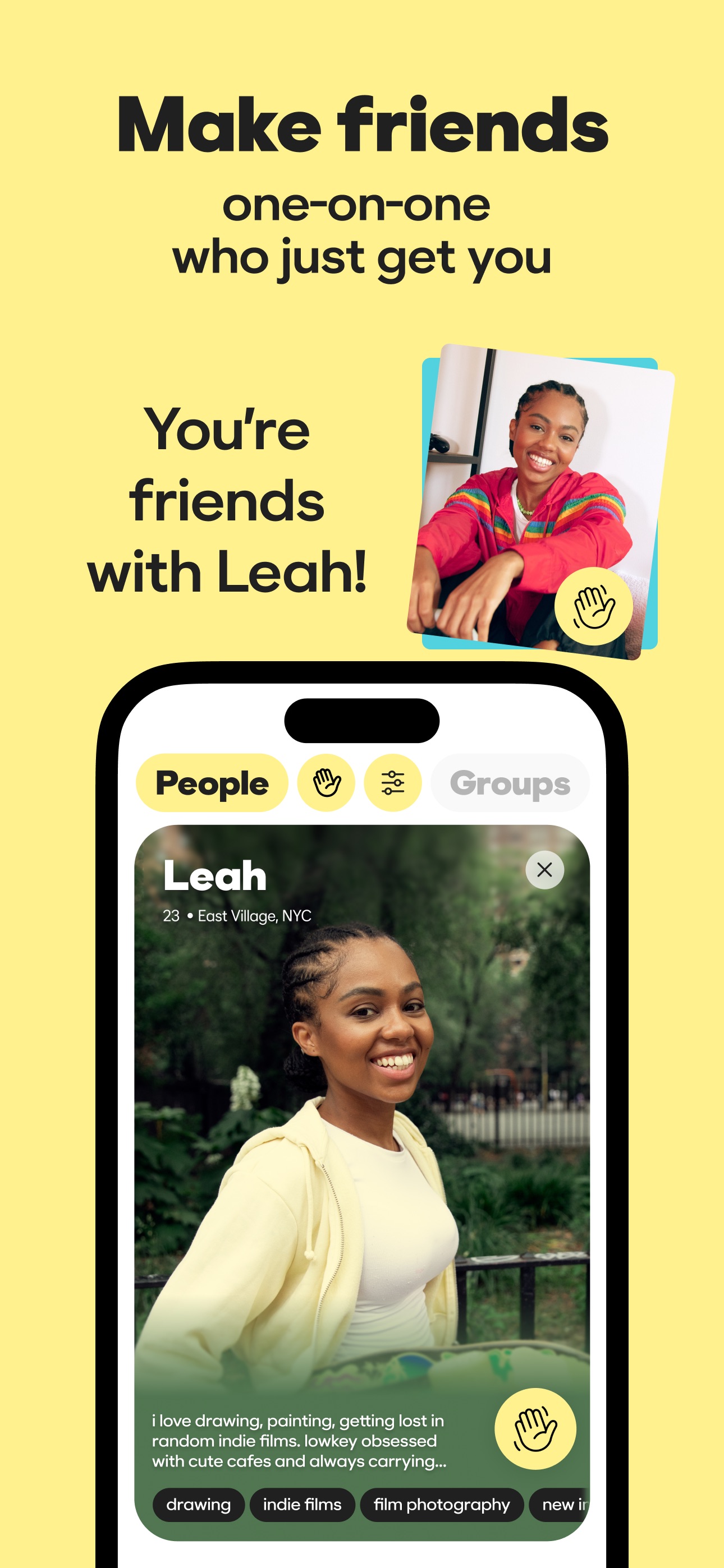 BFF: Make Friends. By Bumble. iPhone screenshot 3