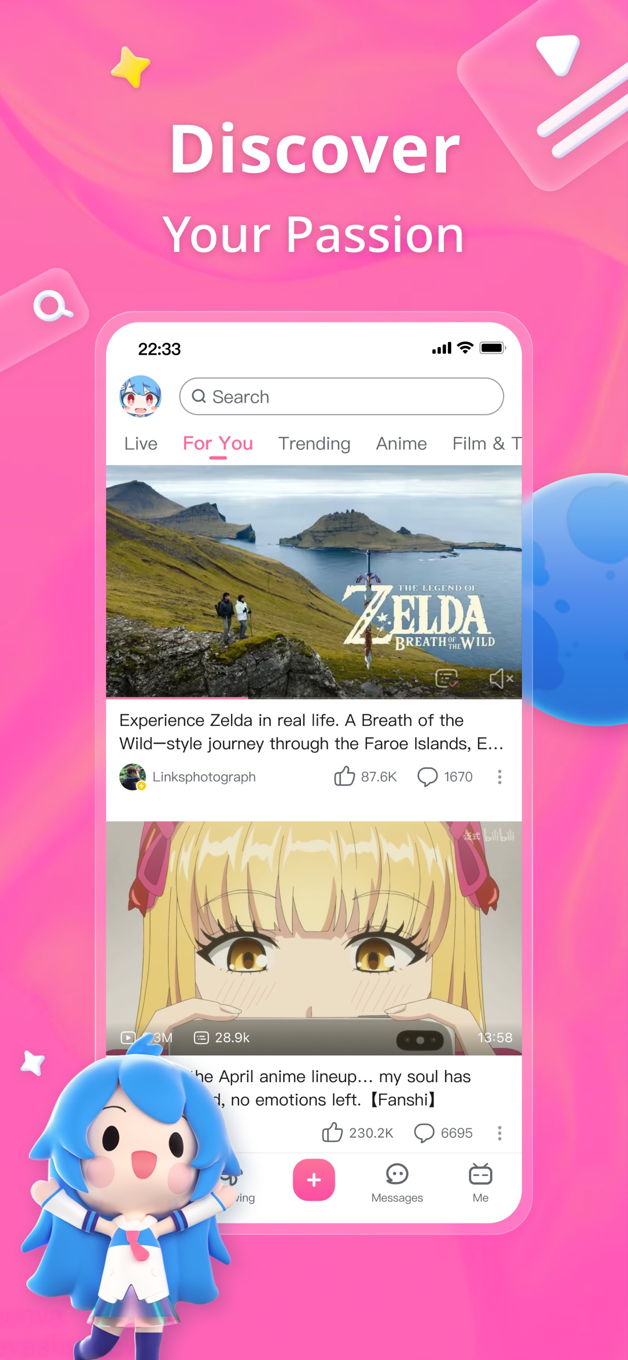 bilibili - All Your Fav Videos iPhone screenshot 1