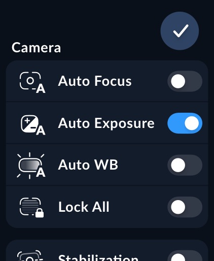 Blackmagic Camera Apple Watch screenshot 3