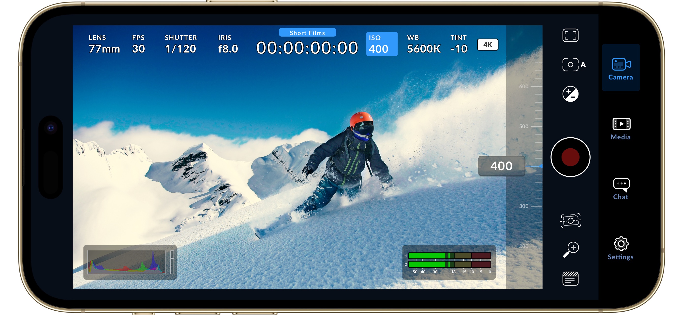 Blackmagic Camera iPhone screenshot 2