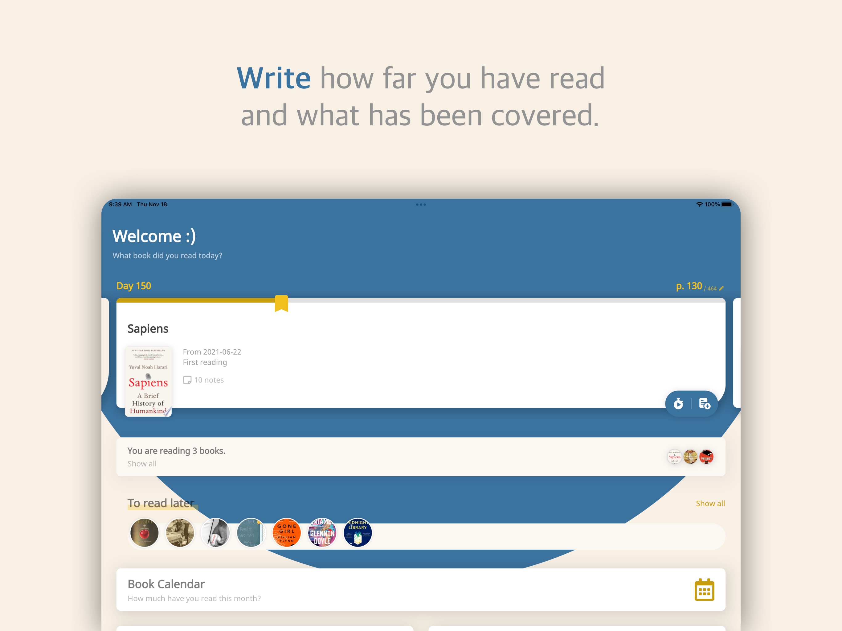 Bookmory - reading tracker iPad screenshot 3
