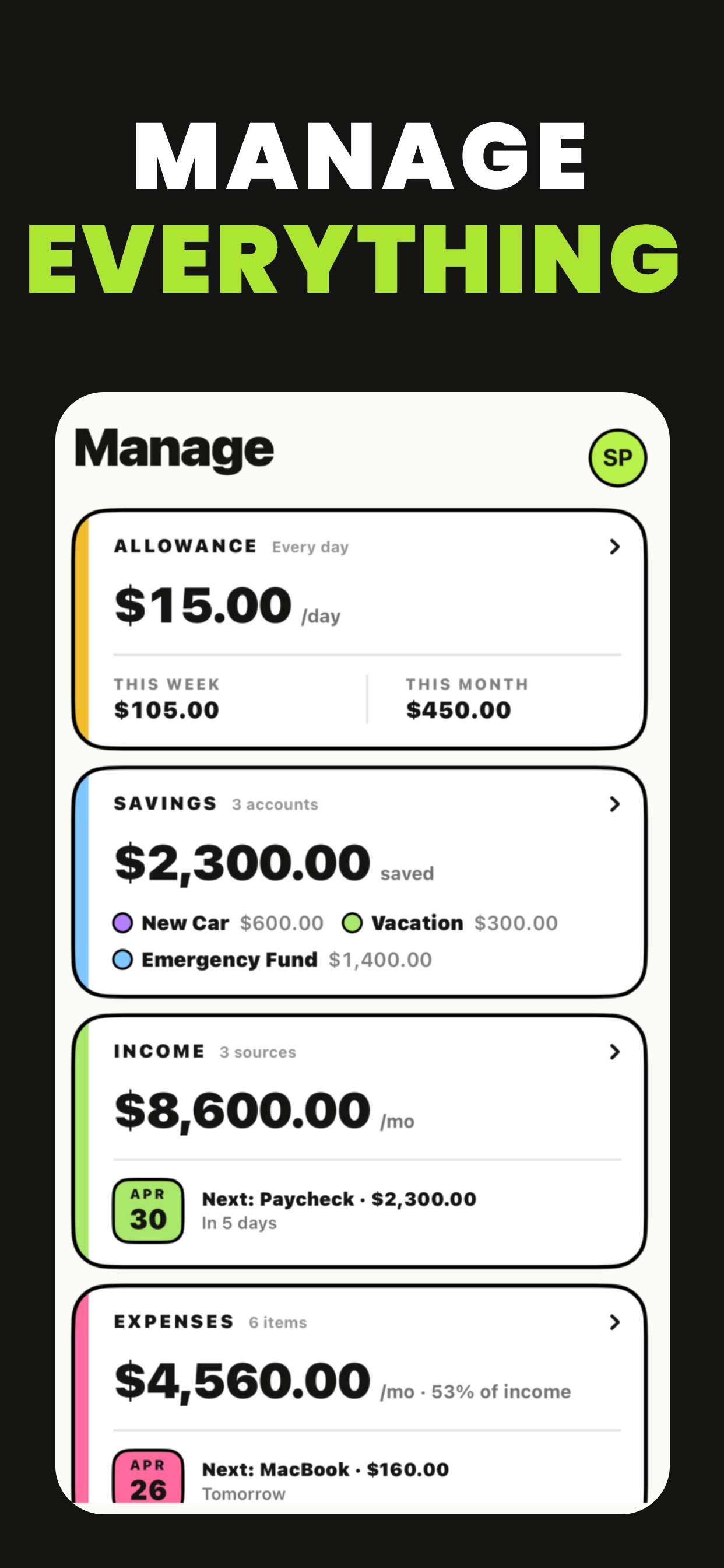 Budget Planner: Spency iPhone screenshot 6