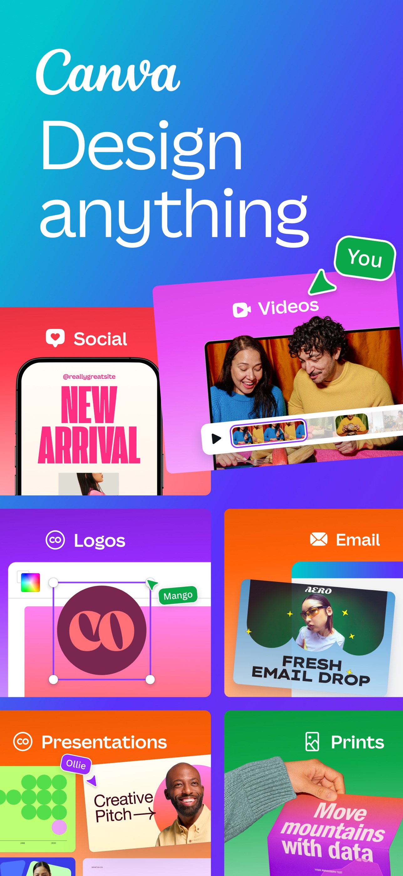 Canva: AI Video & Photo Editor iPhone screenshot 1