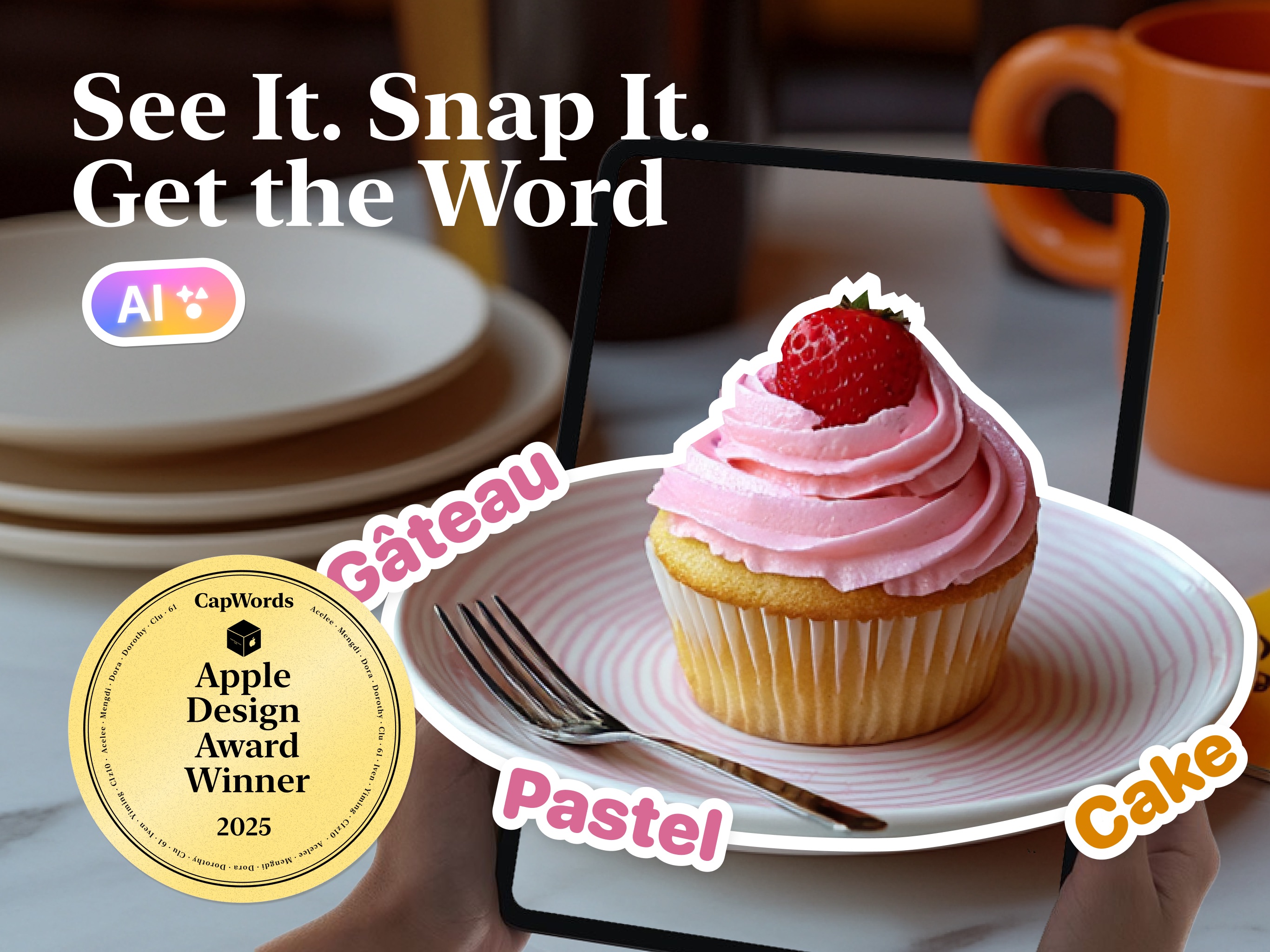 CapWords AI: Photo Vocabulary iPad screenshot 1
