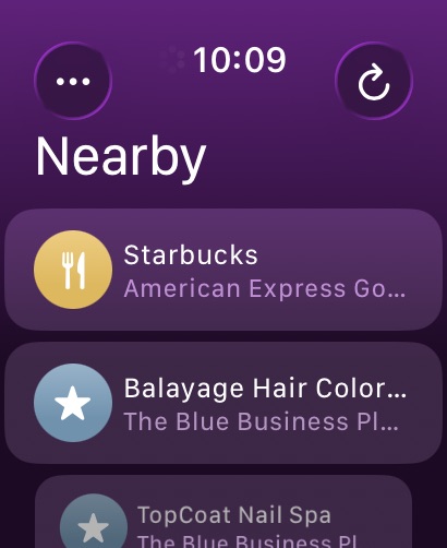 CardPointers for Credit Cards Apple Watch screenshot 1
