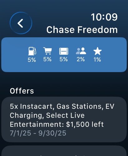 CardPointers for Credit Cards Apple Watch screenshot 5
