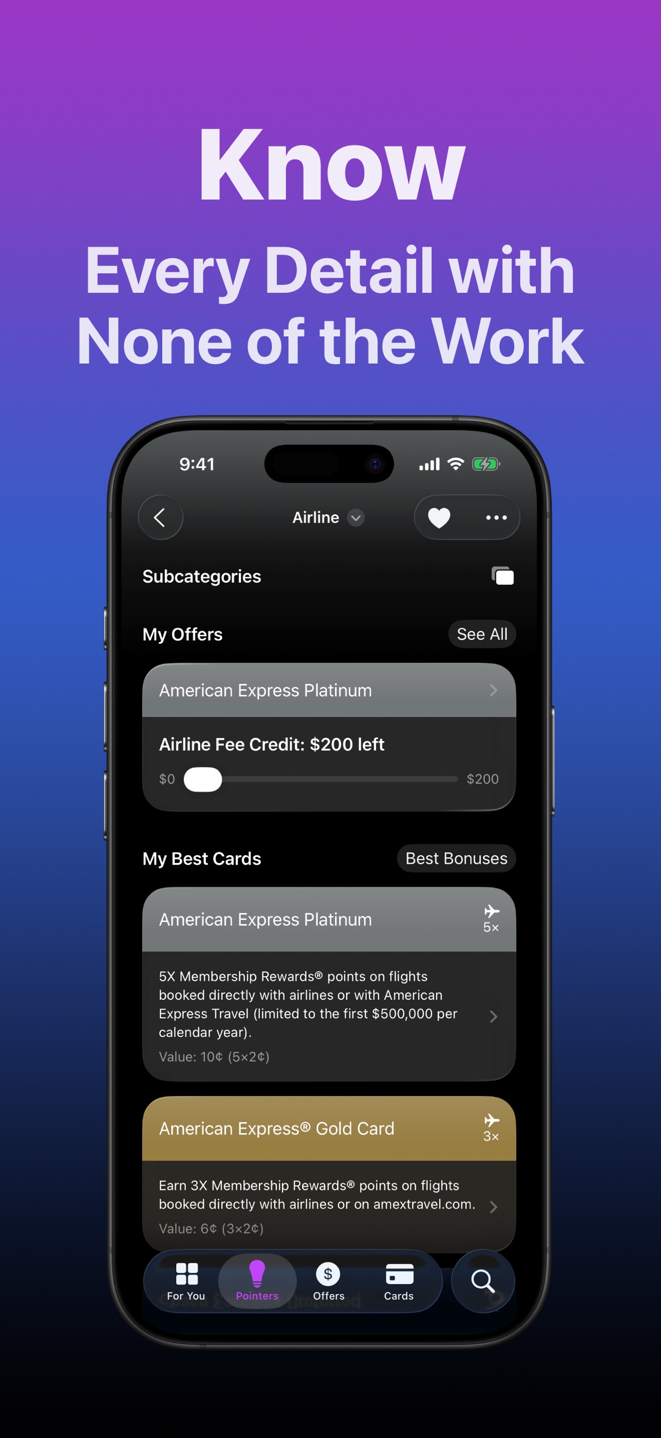 CardPointers for Credit Cards iPhone screenshot 5