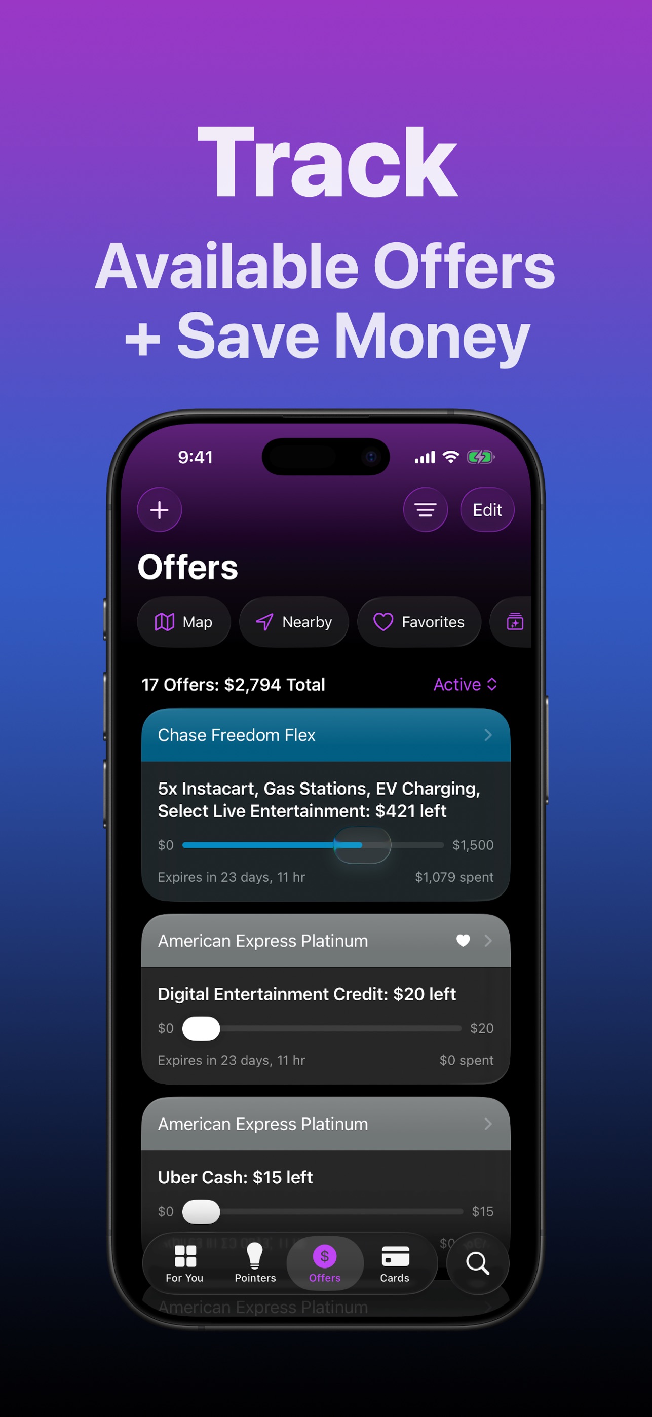 CardPointers for Credit Cards iPhone screenshot 6