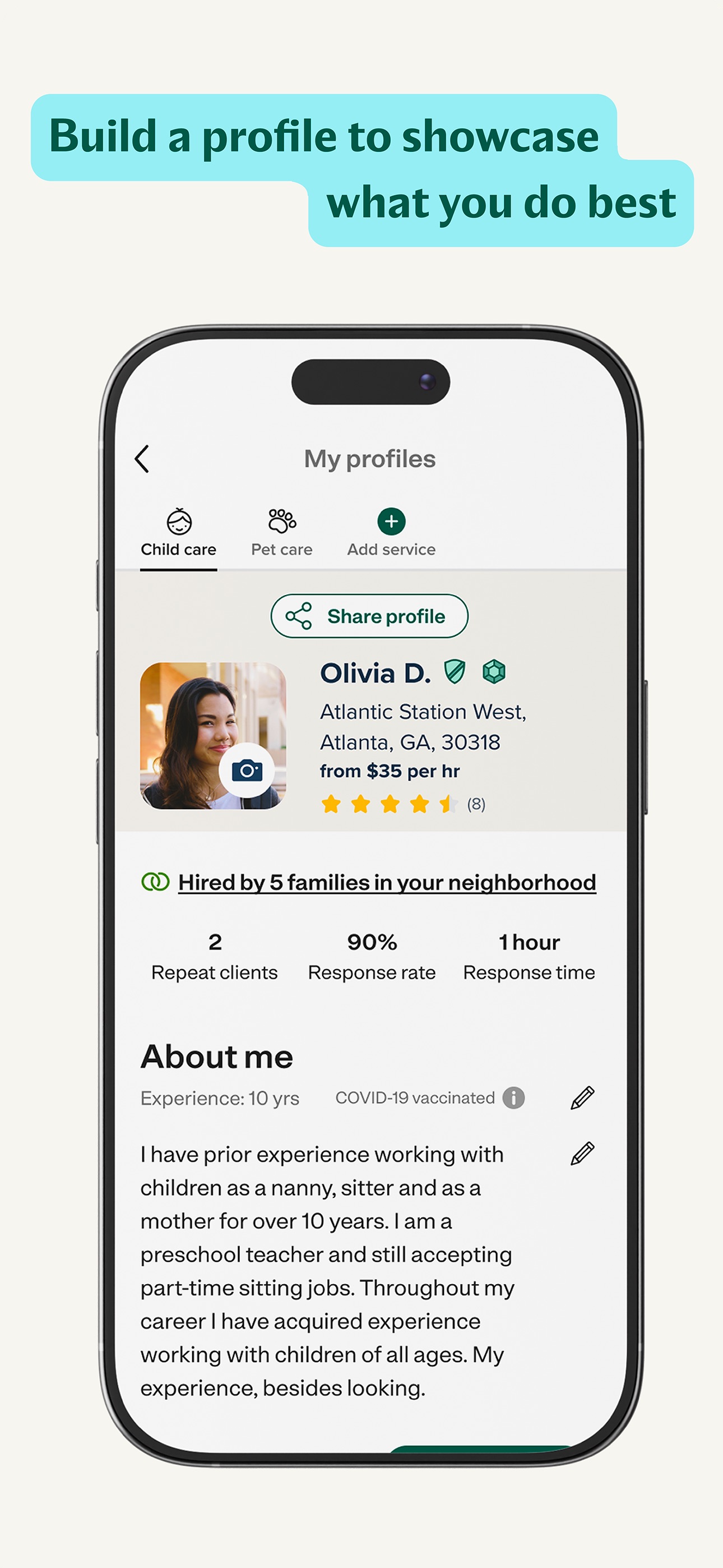 Care.com Caregiver: Find Jobs iPhone screenshot 2