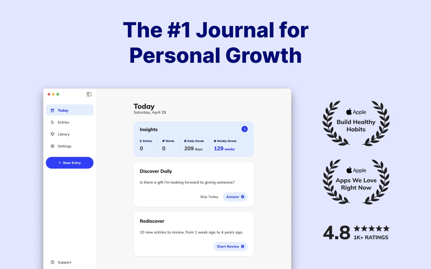 Clearful - Journal & Diary Mac screenshot 1