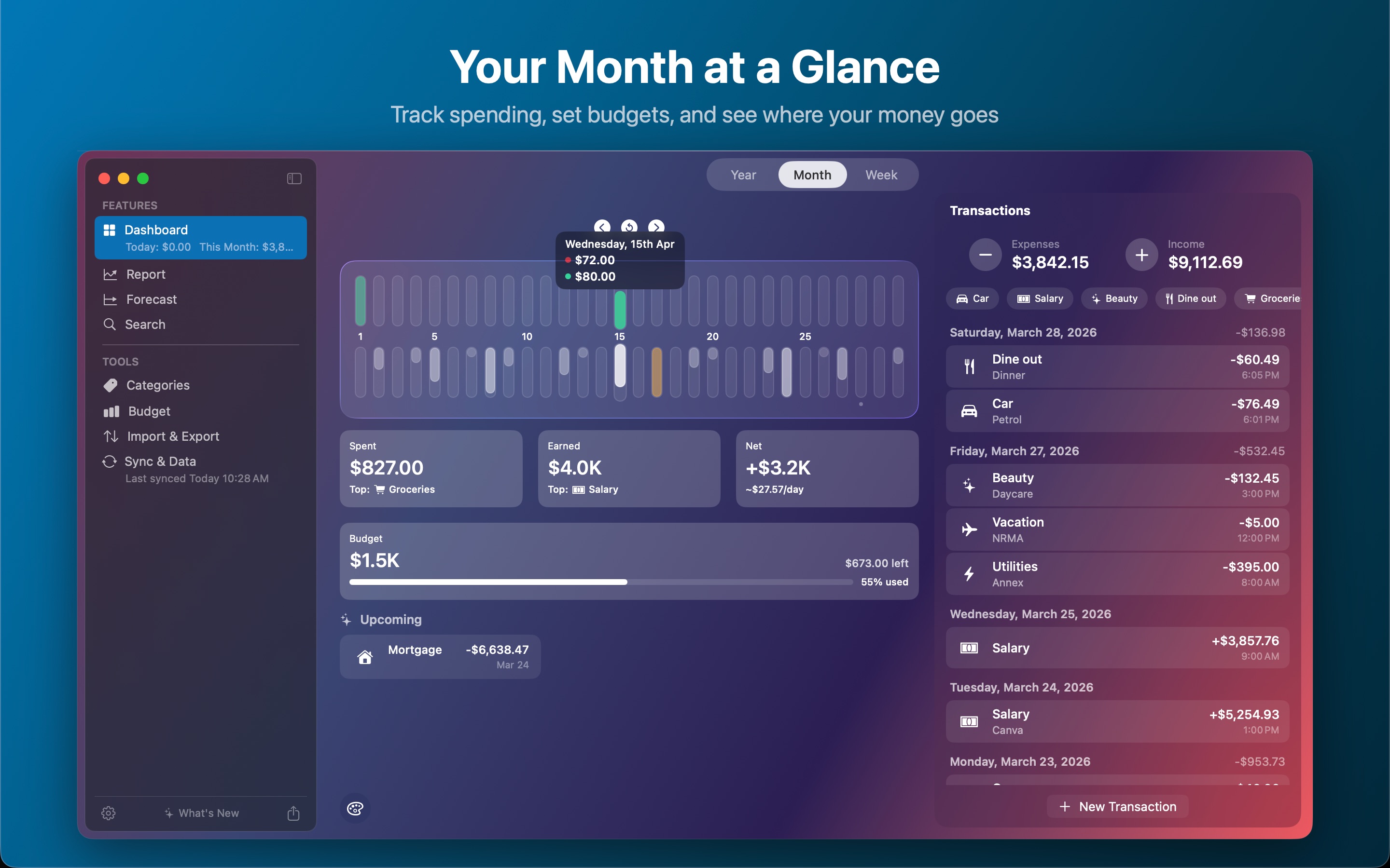 Coins - Spending Tracker Mac screenshot 2
