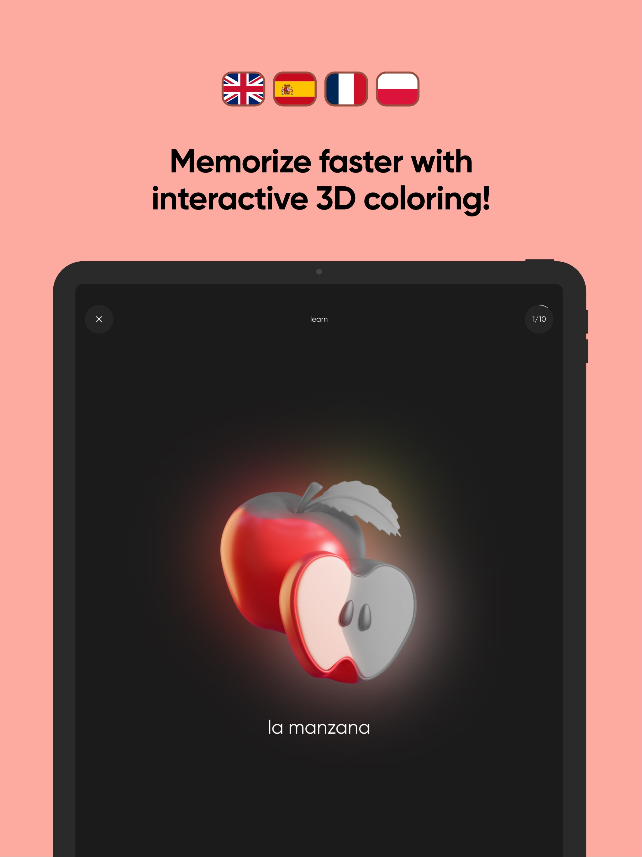 ColorLingo: Language Learning iPad screenshot 2