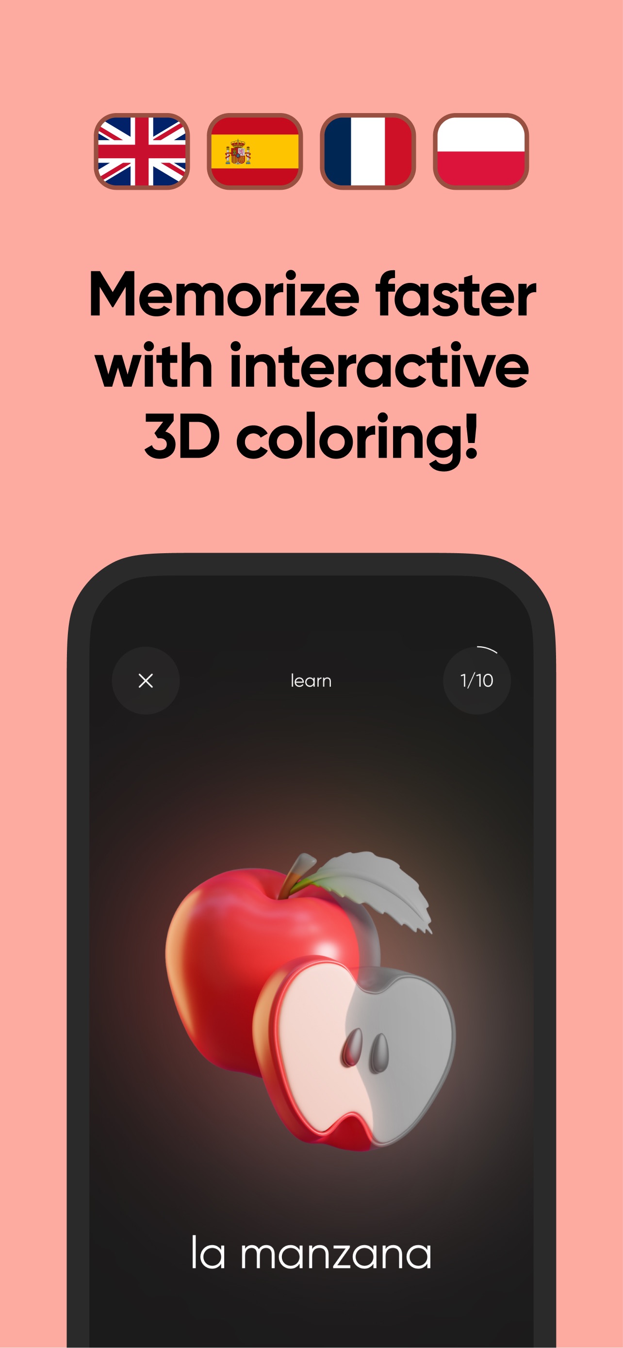 ColorLingo: Language Learning iPhone screenshot 2