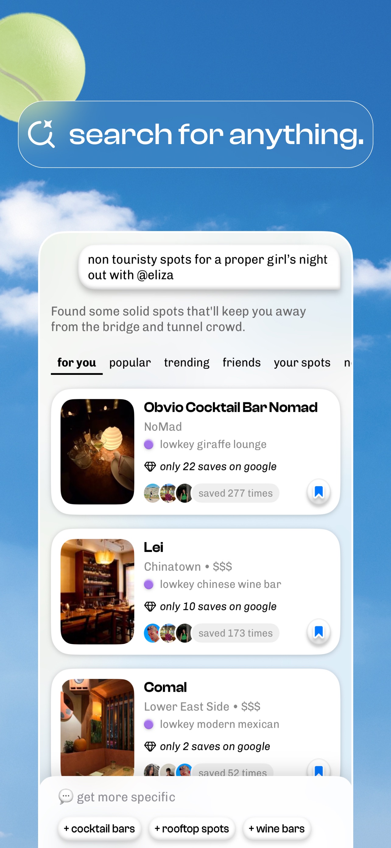 corner: curate & share places iPhone screenshot 5