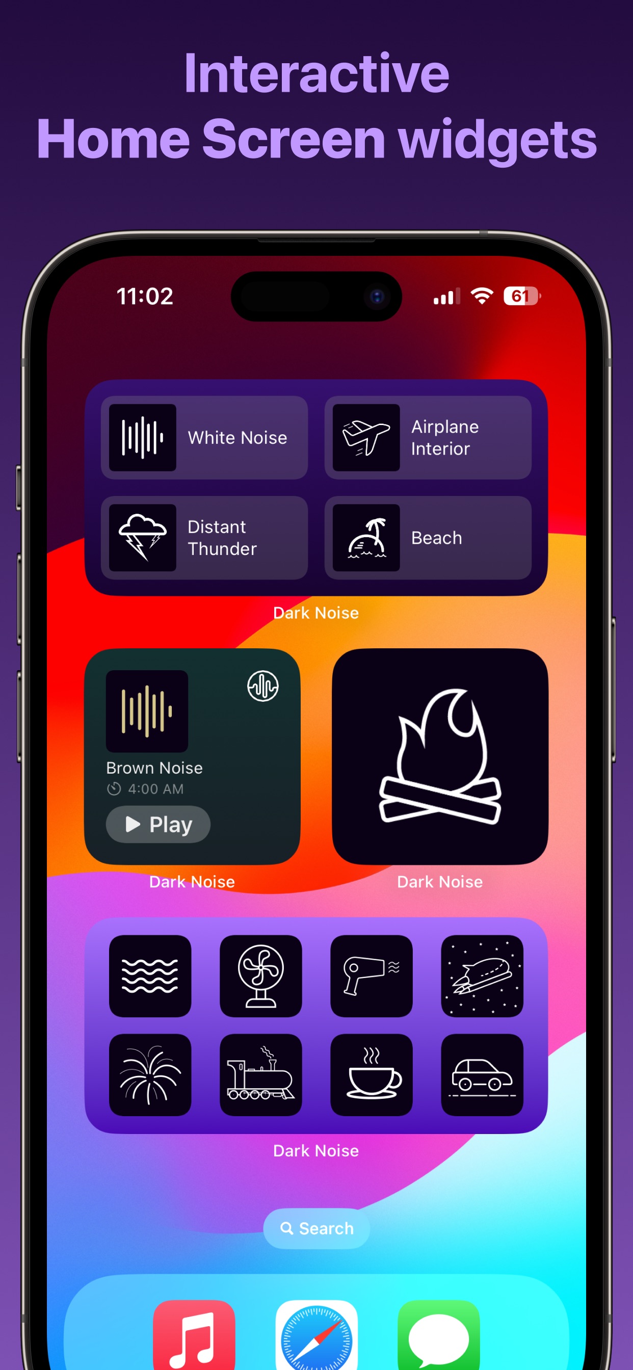 Dark Noise: Ambient Sounds iPhone screenshot 4